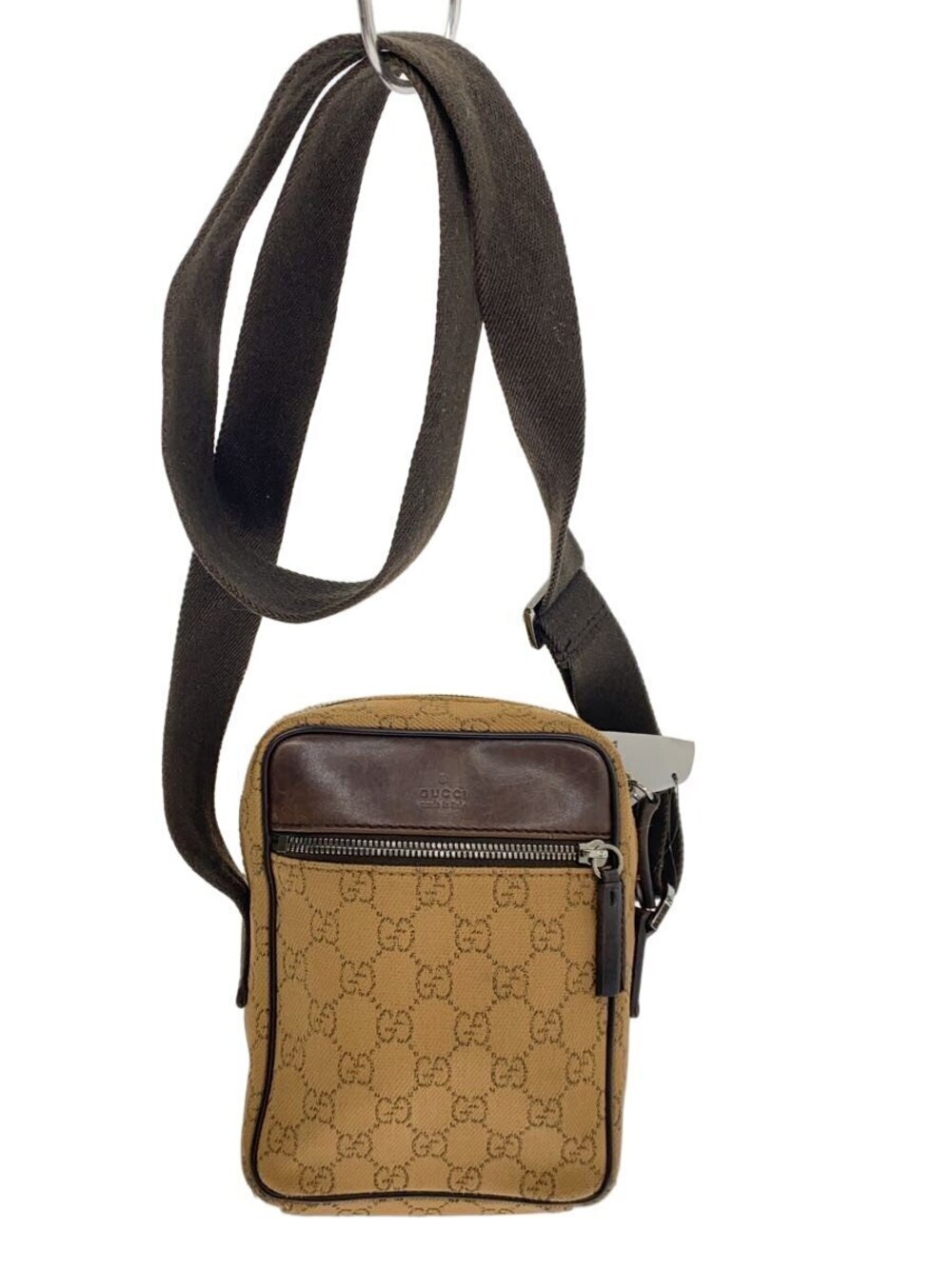 Gucci Shoulder Bag GG Supreme Camel Brown All over